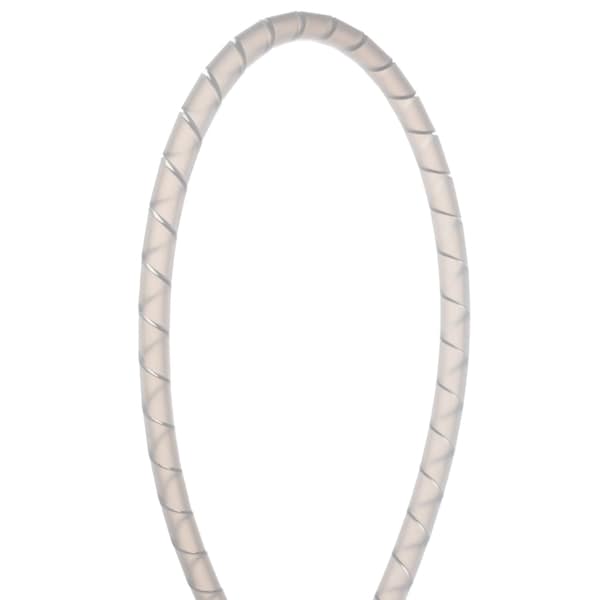 Spiral Wrap, 2 in Max Bundle Dia., 1 ft, Polyethylene, Natural